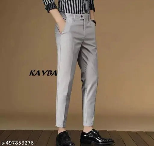 amazing grey formal pants for men